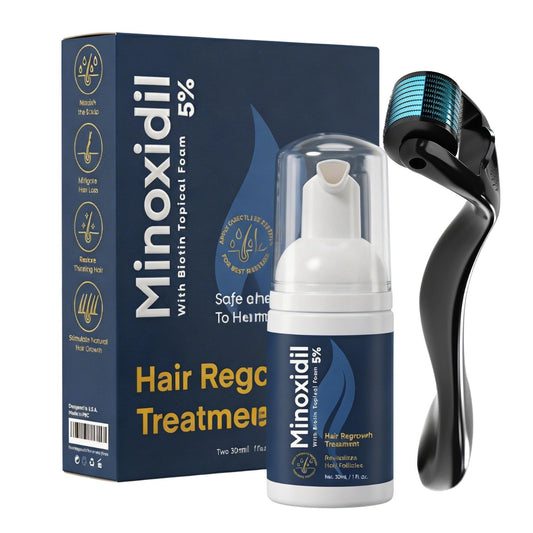 Fiimiu 5% Minoxidil Foam with Biotin – Hair Regrowth Treatment for Men