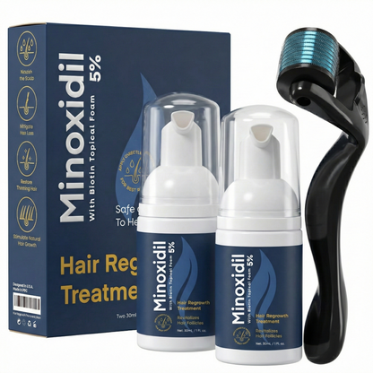 Fiimiu 5% Minoxidil Foam with Biotin – Hair Regrowth Treatment for Men